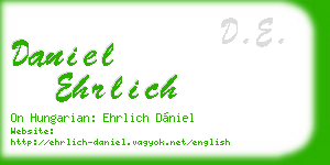 daniel ehrlich business card